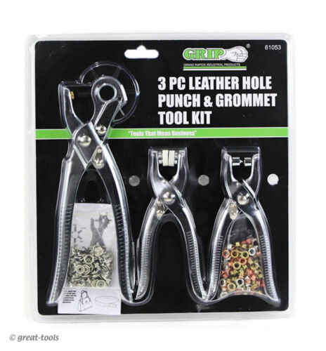 Leather Hole Punch, Pliers combo set, 3/32 - 3/16 hole sizes, 6 punch, –  Romazone