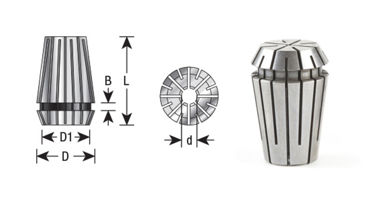 1/4" ER20 PRECISION SPRING COLLET 2