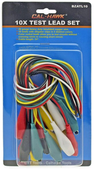 10 Pc Large Test Lead Double Ended 1