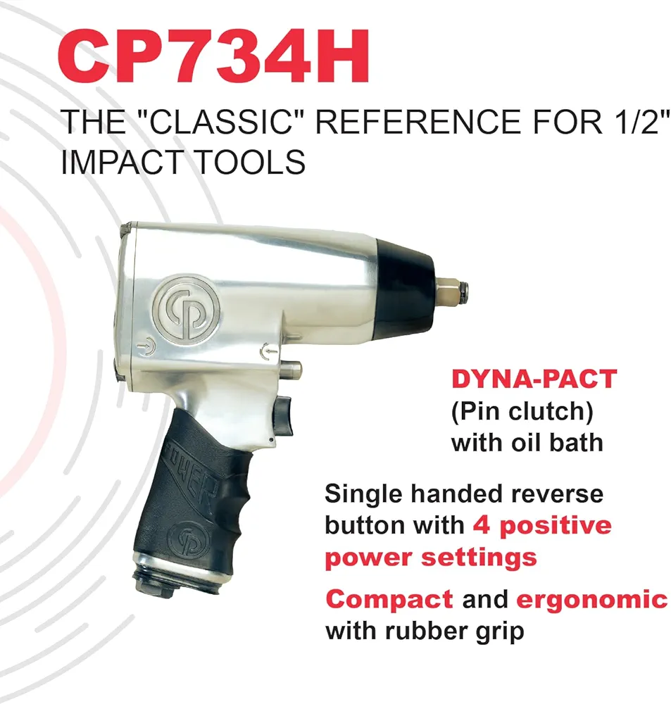 Chicago Pneumatic 1/2" Drive Heavy Duty Air Impact Wrench 2