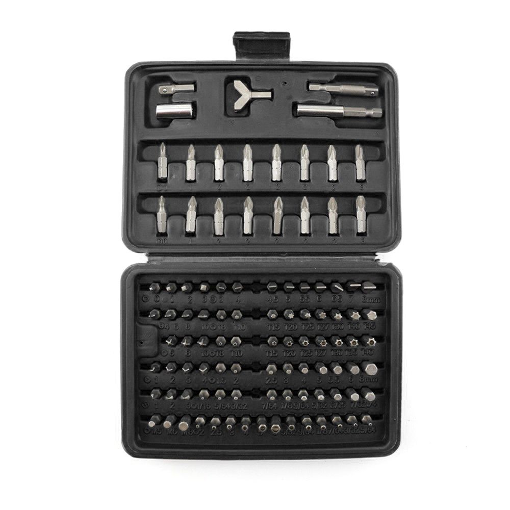 100 pc 1"TAMPER PROOF SECURITY SCREWDRIVER BIT SET by ENKAY 1