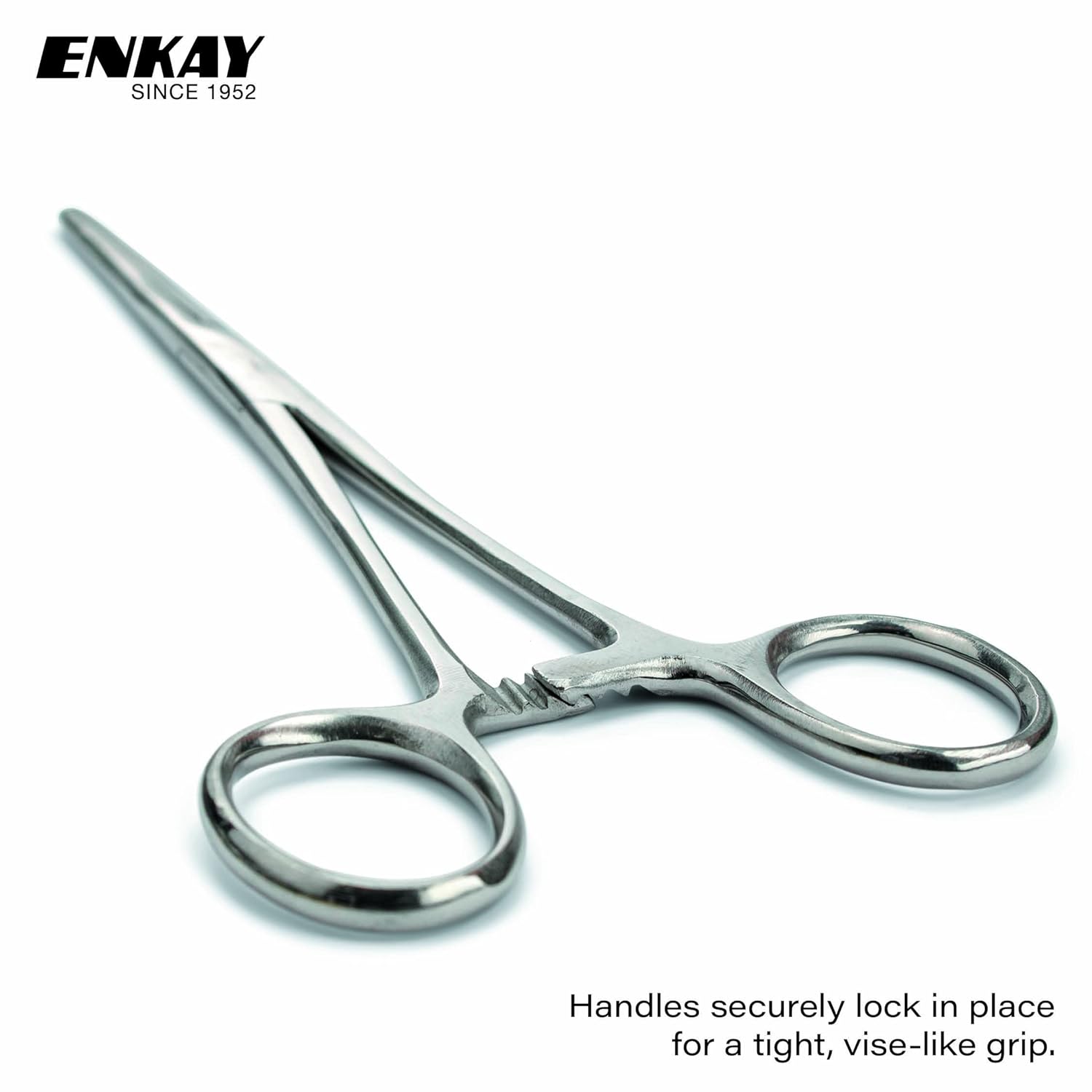 Enkay 7" Hemostat Clamp, Straight Jaw 2