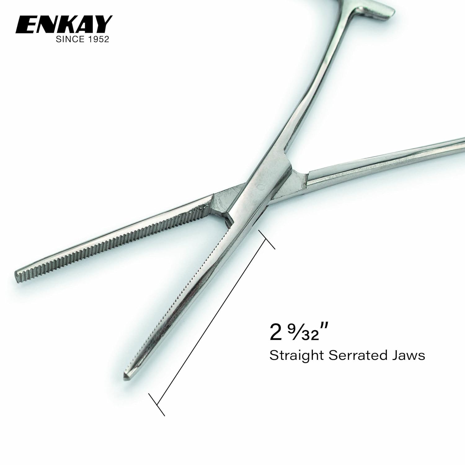 Enkay 7" Hemostat Clamp, Straight Jaw 1