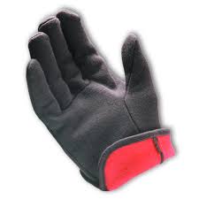 Red Lined Fleece Jersey Gloves 2 Pack 2