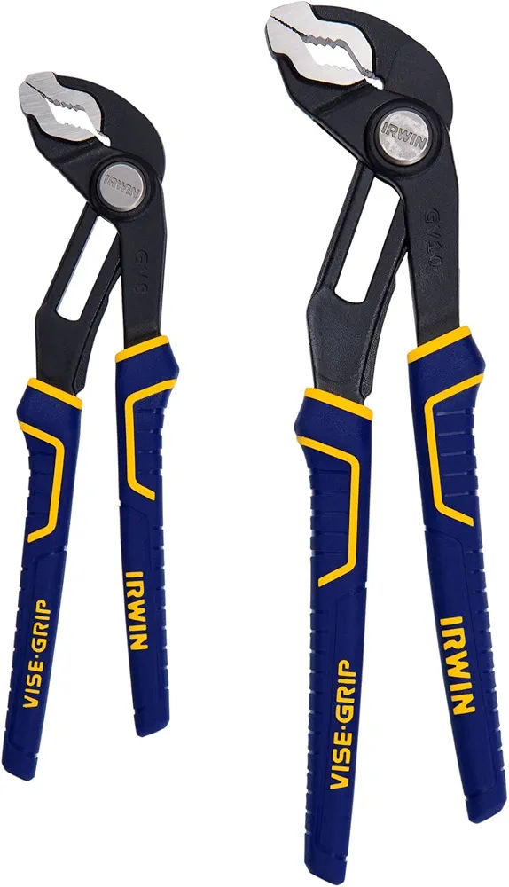 IRWIN Tools VISE-GRIP GrooveLock Pliers Set, V-Jaw, 2 Piece,  2