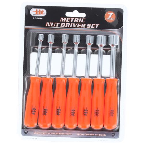 7 pc Metric Nut Driver Set by IIT 1