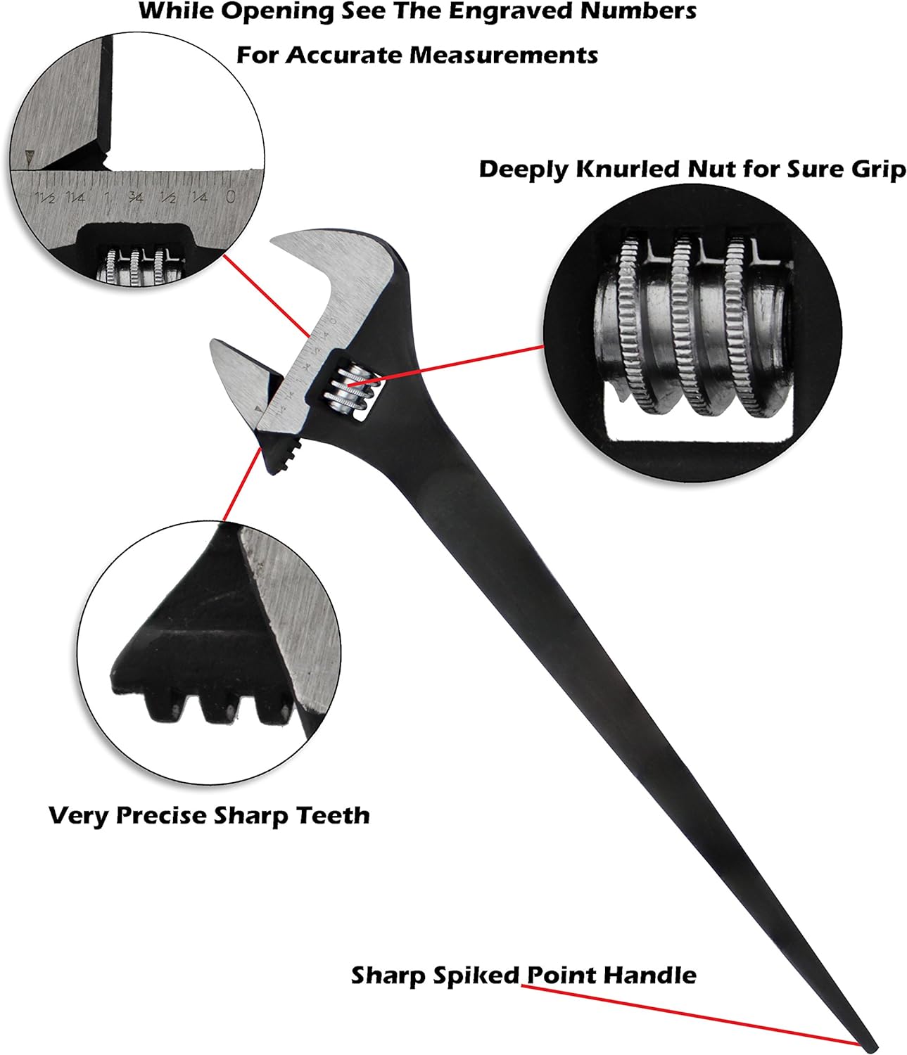 15" ADJUSTABLE SPUD WRENCH 3