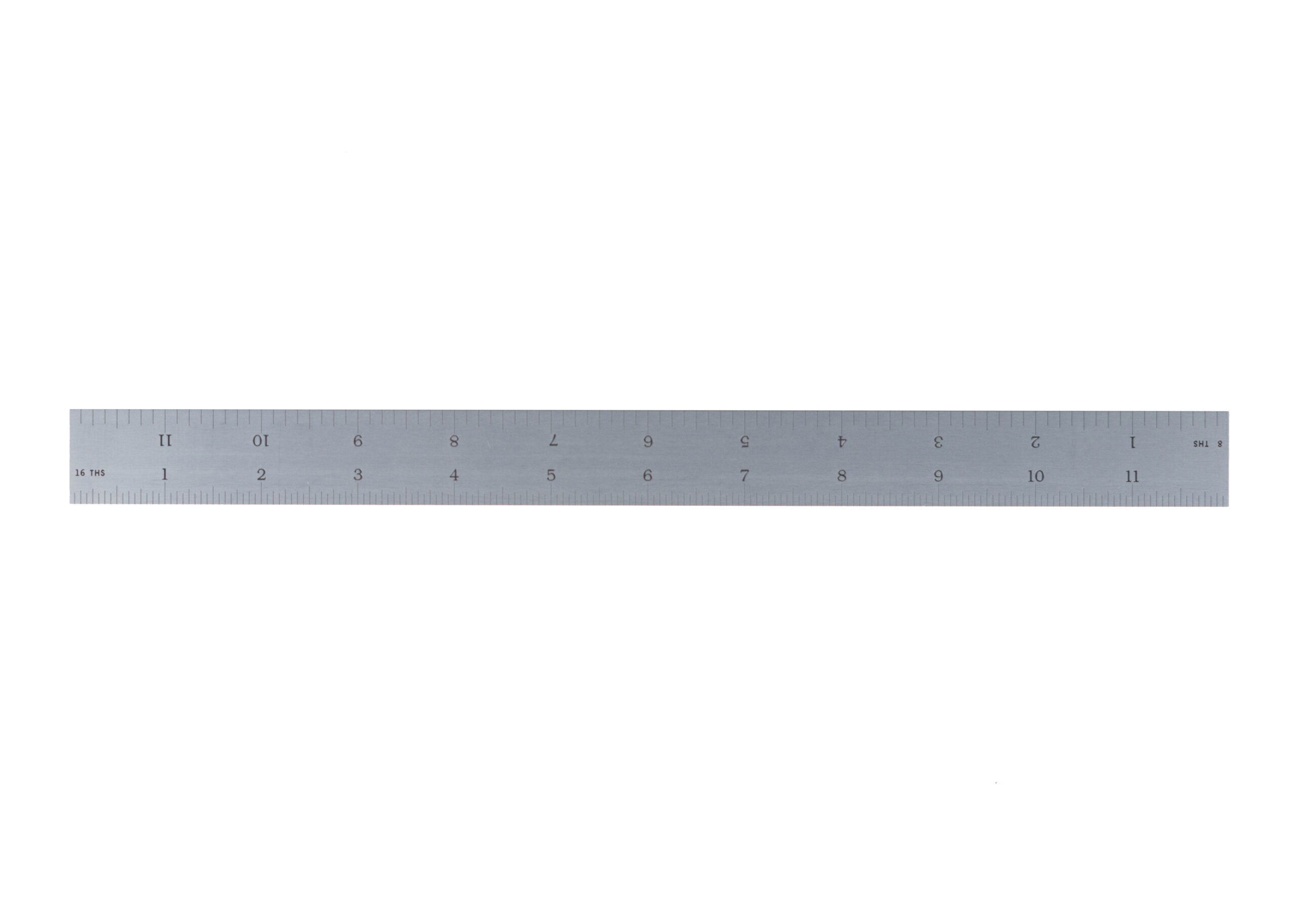 402-012  12" Length Style 4R 1" Wide Rigid Rule Graduations: 8ths,16ths,32nds & 64ths MADE IN U.S.A. 1