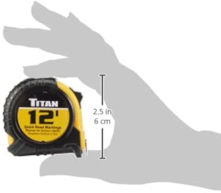 12 ft Quick Read Tape Measure 5/8" Blade by TITAN  3