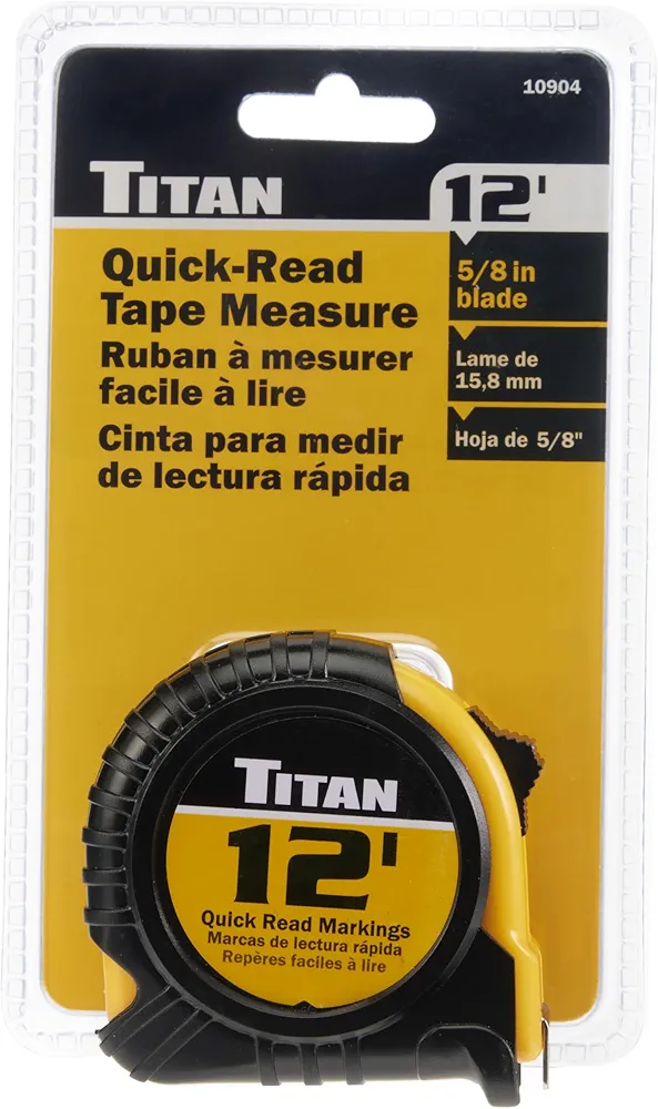 12 ft Quick Read Tape Measure 5/8