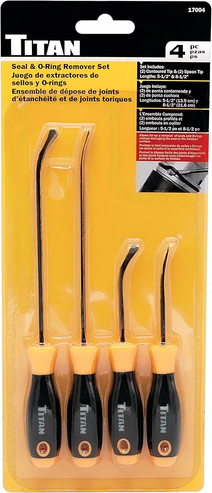 4 pc Seal & O-Ring Remover Set by TITAN 1