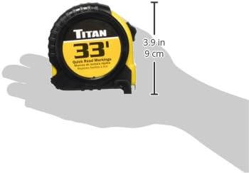 33-Foot Tape Measure by TITAN Size & Fit Guide 