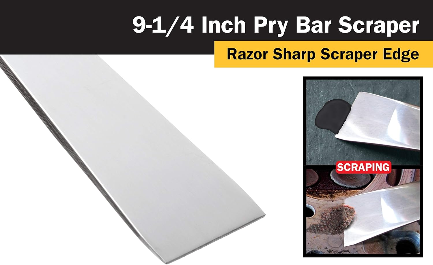 9-1/4-Inch Stainless Steel Pry Bar Scraper by TITAN 2