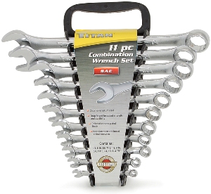 11 Pc. Raised Panel Combination Wrench Set  1/4" - 7/8" 