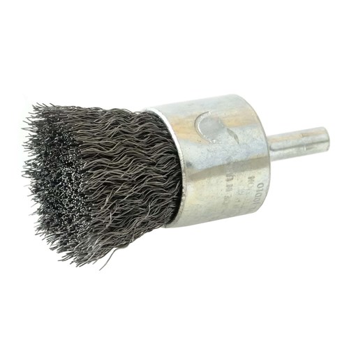 1" Crimped Wire End Brush, .0104" Steel Fill 1