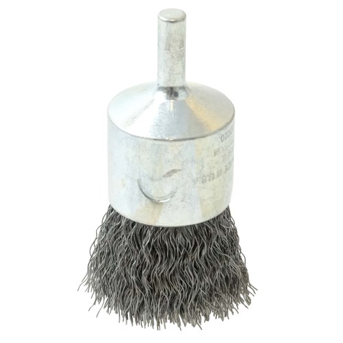 1" Crimped Wire End Brush, .0104" Steel Fill 2